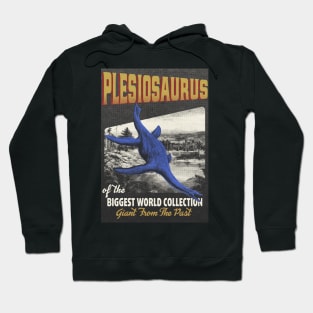 Plesiosaurus Retro Art - The Biggest World Collection / Giant From The Past Hoodie